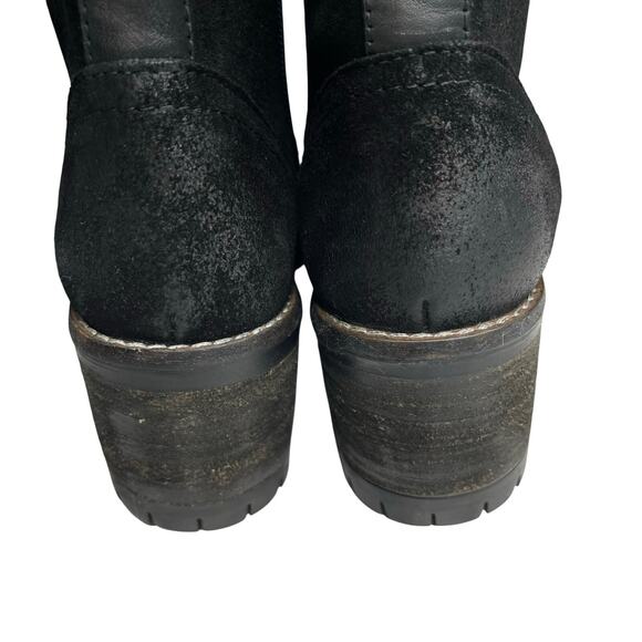 Vintage Foundry Co womens Naomi Tall Boots size 8 New  Black Suede Lace Up - Picture 6 of 13